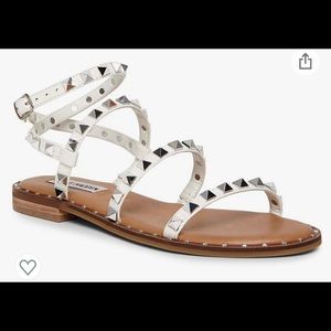 Steve Madden white sandals